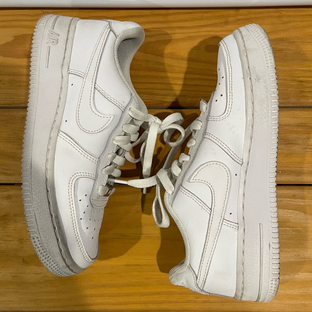 White Nike Air Force 1s